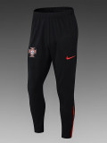 24/25  Portugal Black Kids  Half Pull Tracksuit  (童装)(半拉链)