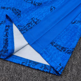 25/26 France Blue Tank top and shorts suit#D25136