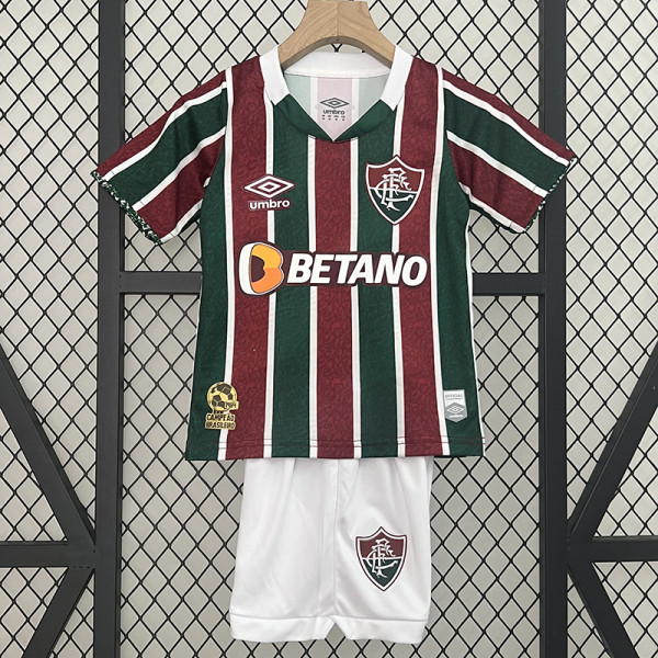 25/26 Fluminense Home Kids Soccer Jersey