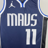 22/23 Dallas Mavericks IRVING #11 Royal Blue Top Quality Hot Pressing NBA Jersey (Trapeze Edition)飞人版
