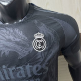 25/26 RMA  Feather Dragon Black Player Version Soccer Jersey