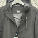 24/25 UA Black Single Layer Hooded Windbreaker#F707