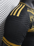 24/25 RMA Black Golden Dragon Player Version Soccer Jersey