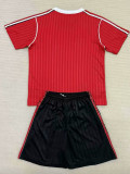 25/26 Man Utd Red Retro Kids Soccer Jersey