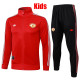25/26  Man Utd Red & Black pants  Kids Jacket Tracksuit#E2596 童装、黑裤
