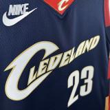 25/26 Cavaliers JAMES #23 Royal Blue Top Quality Hot Pressing Retro NBA Jersey