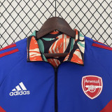 24/25 ARS Blue Oil painting collage painting collage Double Sided Windbreaker (双面风衣)