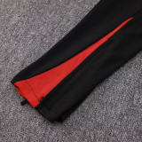 24/25  Portugal Black Kids  Half Pull Tracksuit  (童装)(半拉链)