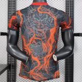 25/26 RMA Black Dragon Pattern Black Player Version Soccer Jersey