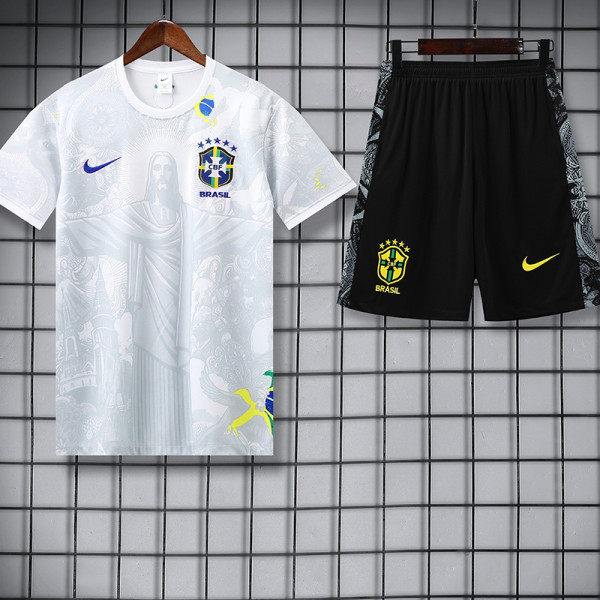25/26  Brazil White Training Short Suit