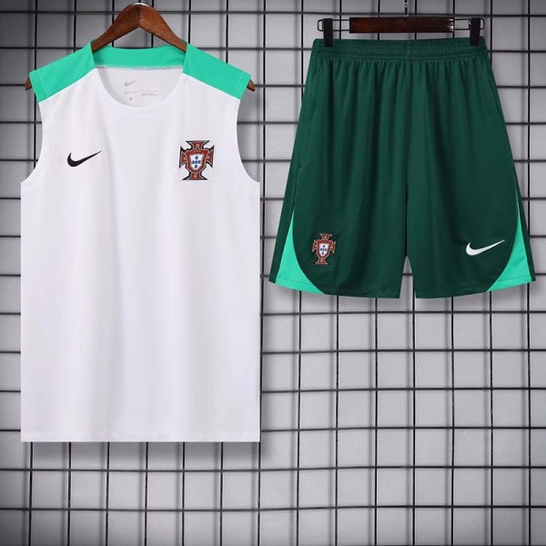 24/25  Portugal White Tank top and shorts suit