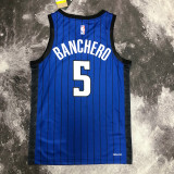 22/23 Magic BANCHERO #5 Royal blue Top Quality Hot Pressing NBA Jersey (Trapeze Edition)
