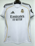 25/26 RMA Home 1:1 Player Version Soccer Jersey(带h广告）