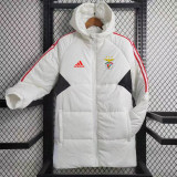 23/24 Benfica White Hooded Cotton Coat Red Edge (红色边) 棉衣