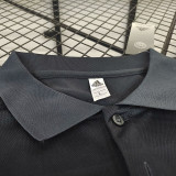 24/25  Man Utd Grey Black Polo Shirt