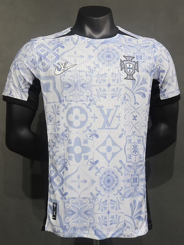 24/25 Portugal LV white Co branded version Player Version Soccer Jersey（5A）