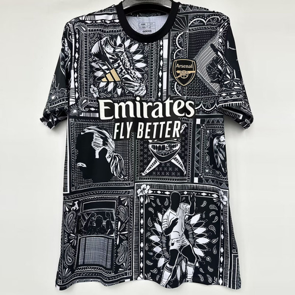 23/24 ARS Black 1:1 Special Edition Fans Training Shirts