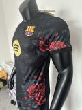 25/26 BAR Black Rose  Edition  Player Version Soccer Jersey