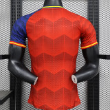 2024 Spain Red &Blue Special Edition  Player Version Soccer Jersey
