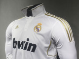 2011/2012 RMA Home Long Sleeve  Retro Player Version Soccer Jersey(球员)