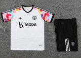 24/25 Man Utd White Training Short Suit