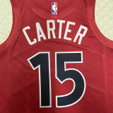 22/23 Raptors CARTER #15 Red Top Quality Hot Pressing NBA Jersey
