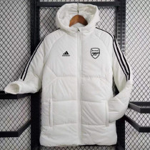 23/24 ARS White Hooded Cotton Coat Black Edge (黑色边) 棉衣