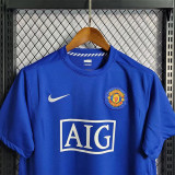 2008/2009 Man Utd Third White Retro Soccer Jersey