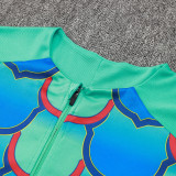 24/25 BAR Green Inkjet Half Pull Tracksuit  (半拉链、B833)