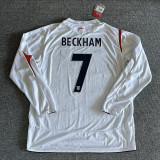 2006 England Home Retro Long Sleeve Soccer Jersey (长袖)