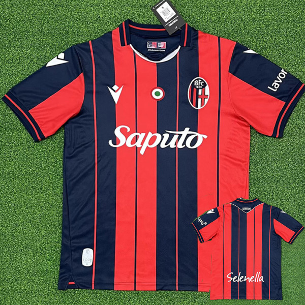 25/26 Bologna Home  Fans Soccer Jersey