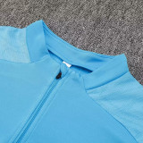24/25 Man City Sky Blue Half Pull Tracksuit  (半拉链)