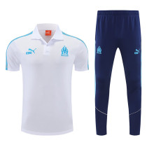 25/26 Marseille White polo shirts pants suit
