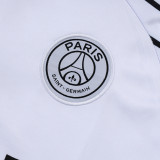 25/26 PSG Jordan White Kids Half Pull Tracksuit #E25133 (童装\半拉链)