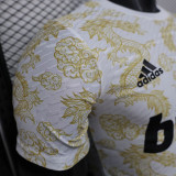 25/26 RMA Cristiano Ronaldo Commemorative Edition Light Yellow  Player Version Soccer Jersey