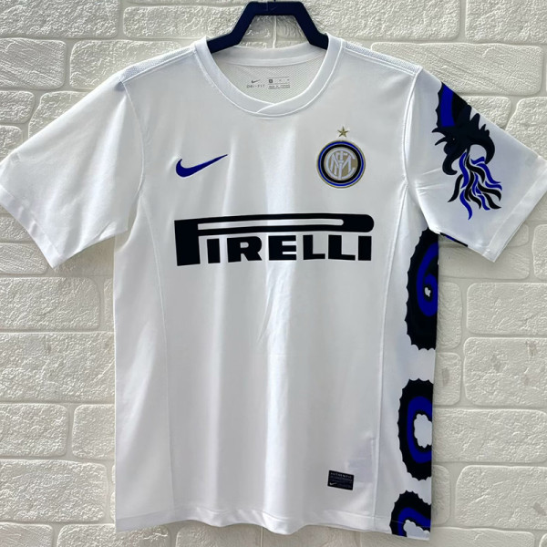 2010/2011 INT Away White Retro Soccer Jersey