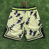 25/26 Flying Man Casual NBA Edition Fluorescent Green shorts# J.2408