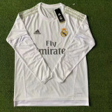 2015/2016 RMA Home Long Sleeve Retro Soccer Jersey (长袖)