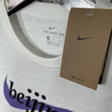 2025 T243 NK Co branded Edition White Pure Cotton  T-shirt