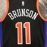 22/23 KNICKS BRUNSON #11 Black City Edition Top Quality Hot Pressing NBA Jersey