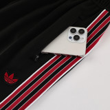 25/26  Man Utd Black Retro Edition Jacket Tracksuit#01