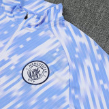 25/26 Man City White Lightning Half Pull Tracksuit  (半拉链)