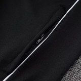 25/26 RMA Black Retro Jacket Tracksuit#A2529(黄袖边）