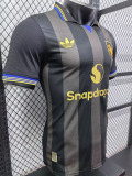 24/25 Man Utd Grey Black Special Edition   Player Version Soccer Jersey