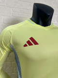 2024 Spain Away  Long Sleeve Player Version Soccer Jersey(长袖)
