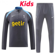 24/25 TOT Grey Kids Half Pull Tracksuit  (童装、半拉链)