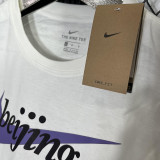 2025 T243 NK Co branded Edition White Pure Cotton  T-shirt