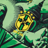 24/25  Brazil Green Christ statue Training Short Suit