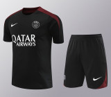 24/25 PSG Black Training Short Suit(红肩）