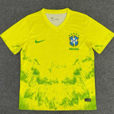 25/26  Brazil  Grass Special Edition Yellow Fans Soccer Jersey